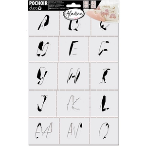 Comparateur de prix : 2 pochoirs de décoration - Alphabet - Aladine
