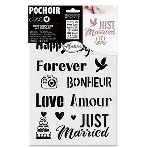 Aladine Pochoir déco Love