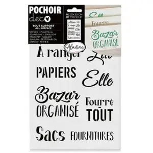 Aladine Pochoir déco Organisation
