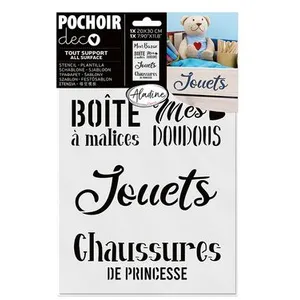 Aladine Pochoir déco Chambre enfant