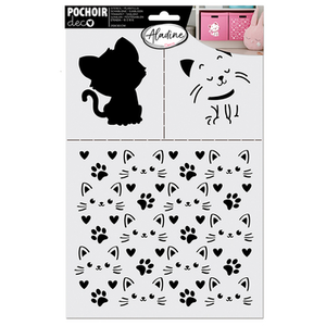 AladinE Pochoir de décoration - Chat