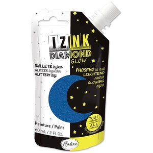 Comparateur de prix : ALADINE Peinture pailletée phosphorescente Izink Diamond Glow 60 ml Bleu
