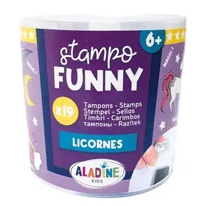 Aladine Boîte de 19 tampons Stampo Funny - LicornesVendu paramazon