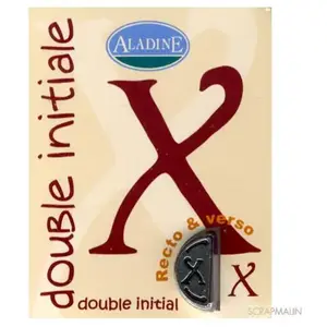 Aladine Cachet Double Initiale X pas cher