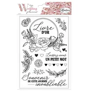 Aladine Tampons Stampo My wedding planner - Livre d'or - 14 pcs