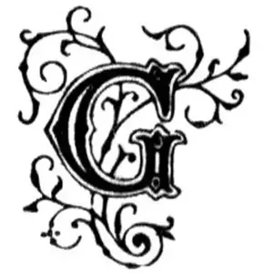 Aladine Tampon bois - Alphabet arabesque G - 2,2 x 2,2 cm pas cher