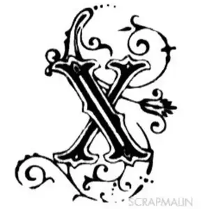 Comparateur de prix : Aladine Tampon bois - Alphabet arabesque X - 2,3 x 2 cm