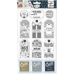 Comparateur de prix : Aladine Tampon Stamp with Love Étiquettes cadeaux