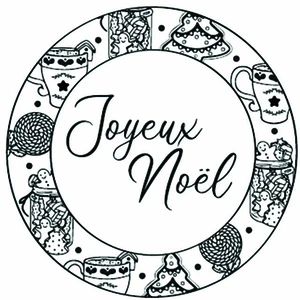 Aladine Tampon Bois Rond ø 2,8 x 3,3 cm Noël Gourmand pas cher