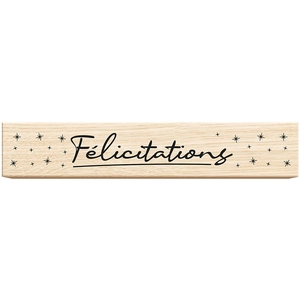 Aladine Tampon bois Félicitations pas cher