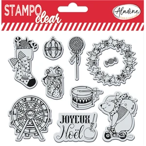 Aladine Tampon Stampo Clear Parade de noël pas cher