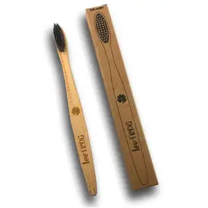 Lov'FROG Brosse à Dent Bambou Charbon Actif Enfant Motif Lune