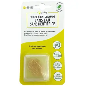 Lov'FROG Brosse à Dents Nomade Bambou & Methol Taille S
