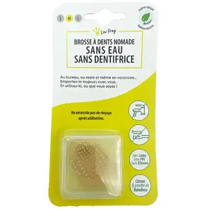 Lov'FROG Brosse à Dents Nomade Bambou & Methol Taille M