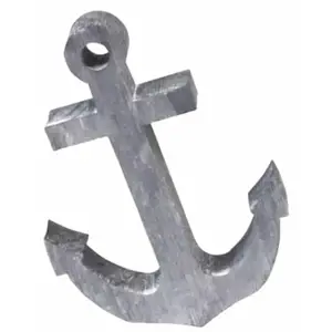 HOBI Décoration Ancre Marine - Gris pas cher