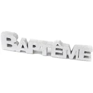 Comparateur de prix : NO NAME Décoration de table - Baptême - 12cm - Blanc - Carton - Intérieur