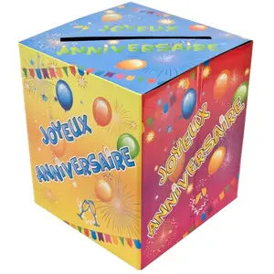 RueDeLaFete TIRELIRE éco Anniversaire POP multicolore pas cher