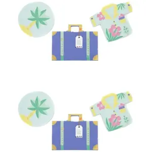 RueDeLaFete Sachet 6 confettis de table Voyages pas cher
