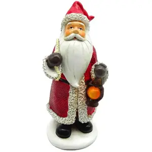 Déco Père Noël rouge en résine 13,5cm