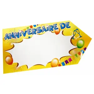 RueDeLaFete Grande Flèche directionnelle Anniversaire POP multicolore pas cher