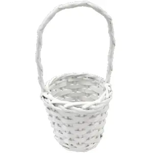 HOBI PANIER ROND SAULE 22X10CM BLANC Blanc pas cher