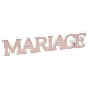Comparateur de prix : Décoration de table - MARIAGE - Métallisée - 25x5x1.2 cm - Rose Gold - Mixte