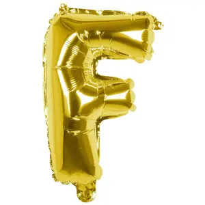 RueDeLaFete Ballon aluminium mylar lettre F, or pas cher