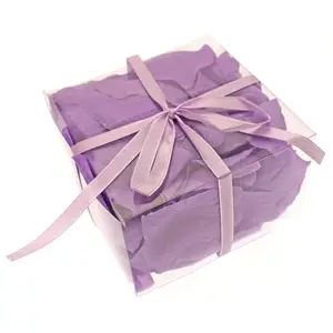 100 pétales en tissu parme - hobi dec336pa pas cher