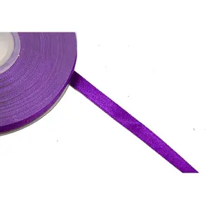 RueDeLaFete Ruban satin Prune pas cher