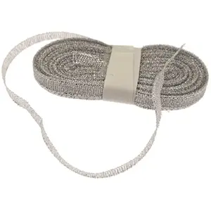 RueDeLaFete Ruban satin brillant 10m, Argent pas cher