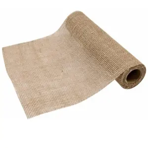 RueDeLaFete Chemin de table en Toile de Jute tissage LARGE 3m, naturel pas cher