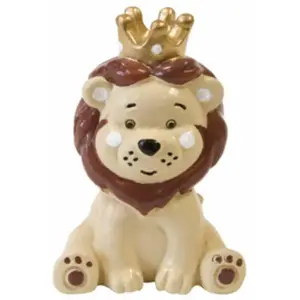 HOBI Figurine - Non spécifié - Lion Couronné - Résine - 6x4cm - Jaune pas cher