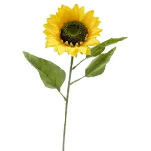 Fleur artificielle - JOUR DE FETE - Tournesol - 75 cm - Décoration intérieure - Jaune pas cher