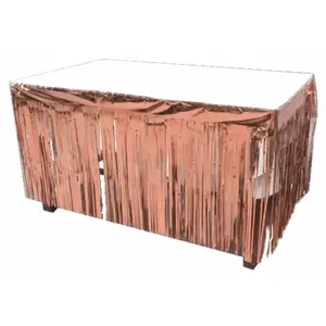 HOBI JUPE DE TABLE MÉTALLISÉ 74CMX4.20CM ROSE GOLD pas cher