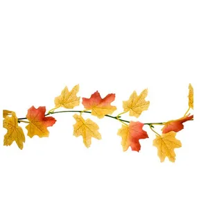 RueDeLaFete guirlande artificielle feuilles érable 1.70m orange - hobi fgu4012o pas cher