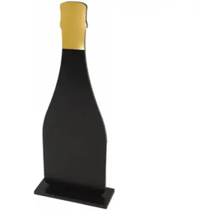 RueDeLaFete Centre de table Bouteille de Champagne sur socle 25cm pas cher