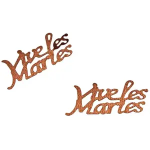 RueDeLaFete Confettis de table, VIVE LES MARIES chocolat pas cher