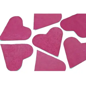 RueDeLaFete Sachet 75g de CONFETTIS coeur 5cm - en papier Bordeaux pas cher