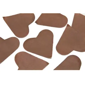 RueDeLaFete Sachet 75g de CONFETTIS coeur 5cm - en papier Chocolat pas cher