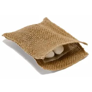 RueDeLaFete 5 PETITS SACS À DRAGÉES EN JUTE 10 CM pas cher