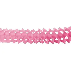 RueDeLaFete Guirlande Zinnia 4m - Rose pas cher
