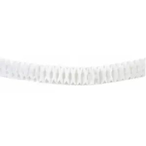 RueDeLaFete Guirlande Zinnia 4m - Blanche pas cher