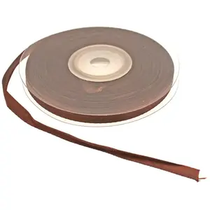 RueDeLaFete Ruban satin chocolat pas cher
