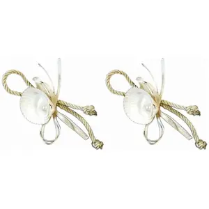 RueDeLaFete ROND DE SERVIETTE MER X2 pas cher