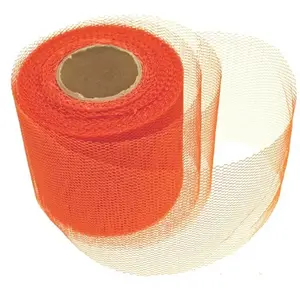 HOBI Rouleau de tulle uni Orange 8cm x 20 m pas cher