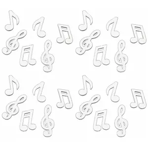 SOLEIL D OCRE Notes de musique en bois couleur blanc pas cher