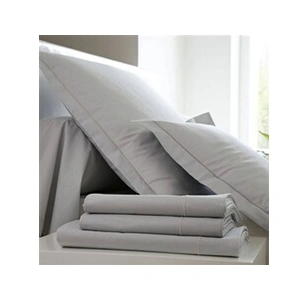 Taie de traversin Coton BLANC DES VOSGES 45 x 140 cm PERLE pas cher