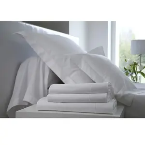 Drap housse Satin BLANC DES VOSGES 80 x 200 cm Coton pas cher