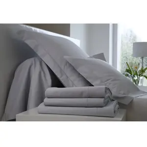 Drap housse Satin BLANC DES VOSGES 180 x 200 cm Coton pas cher