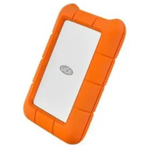 Disque Dur externe LACIE Rugged USB-C 2To - USB 3.1 Gen 1 - Orange pas cher